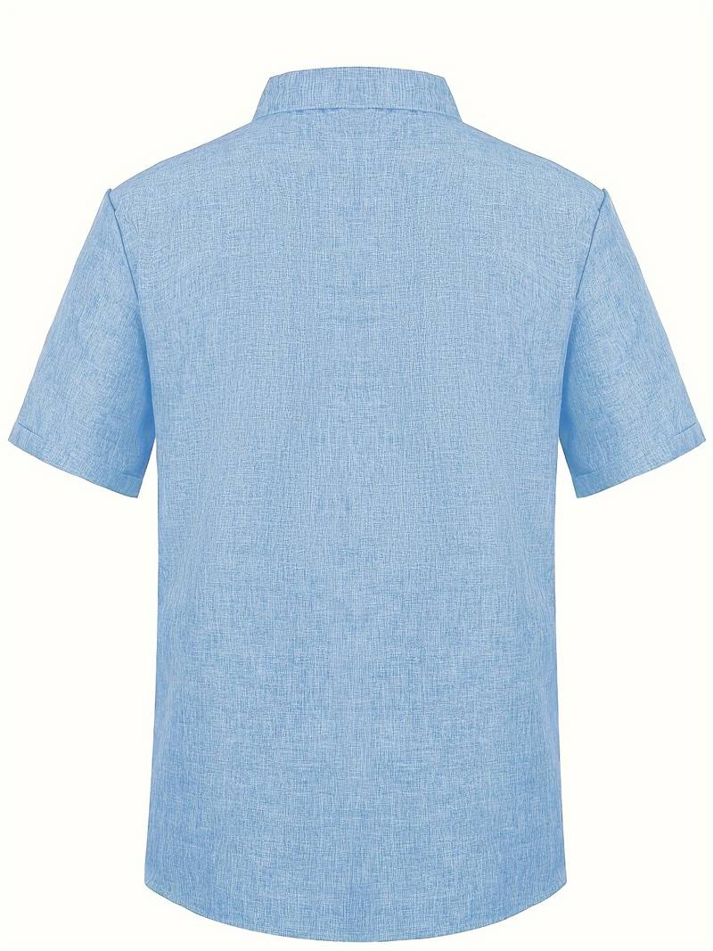 Elliot® | Stylish, Buttoned Short-Sleeved Shirt For Men - Image 5