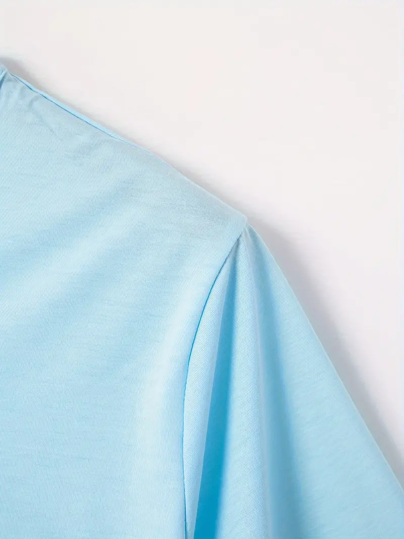Ellis® | Solid, Casual V-Neck T-Shirt For Men - Image 11