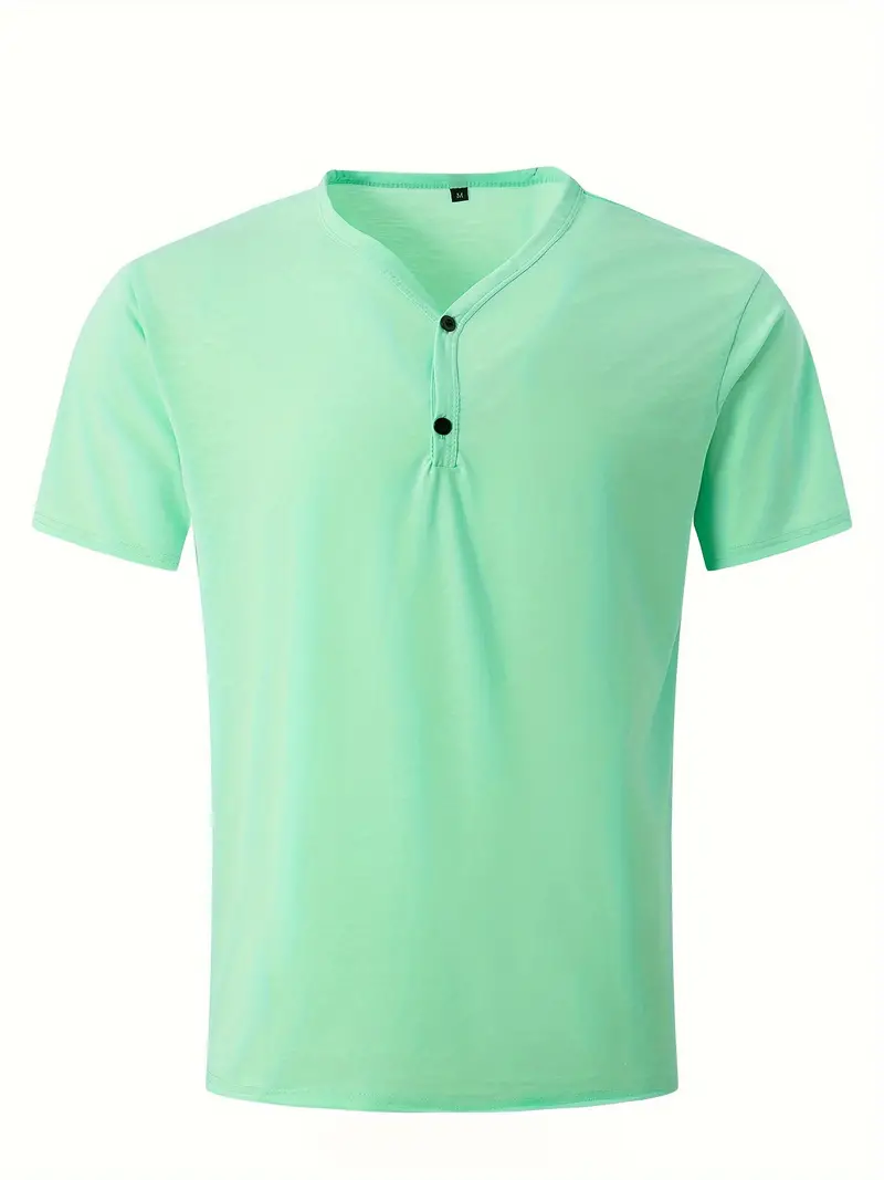 Ellis® | Solid, Casual V-Neck T-Shirt For Men - Image 13
