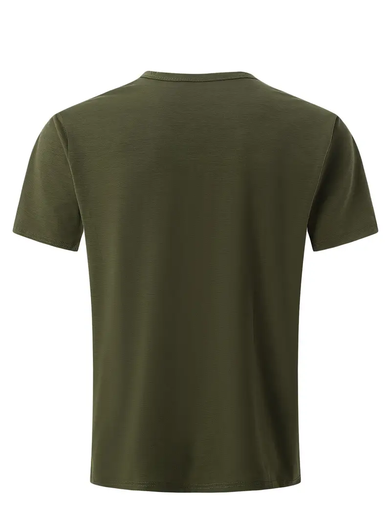 Ellis® | Solid, Casual V-Neck T-Shirt For Men - Image 17
