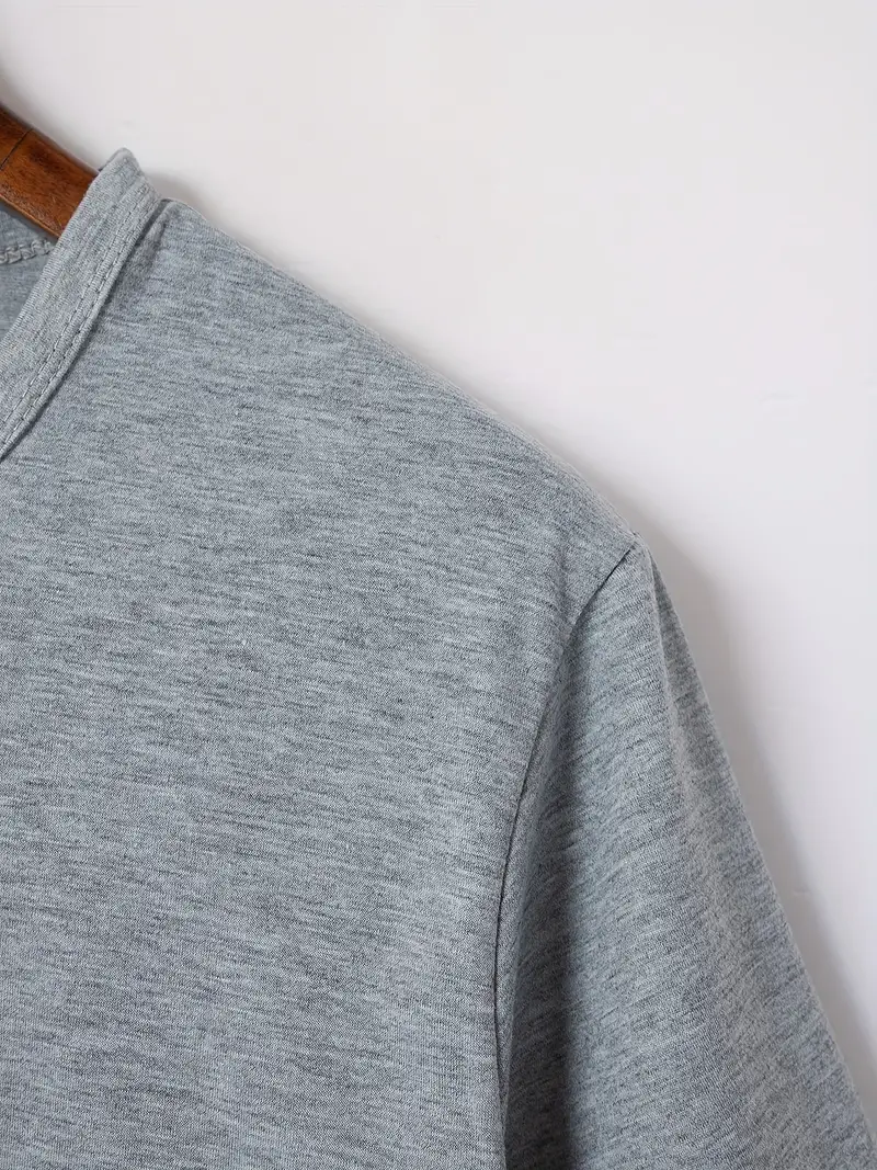Ellis® | Solid, Casual V-Neck T-Shirt For Men - Image 29
