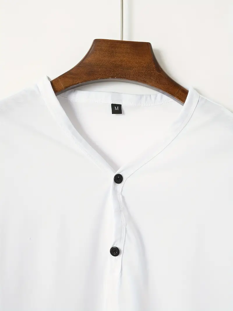 Ellis® | Solid, Casual V-Neck T-Shirt For Men - Image 5
