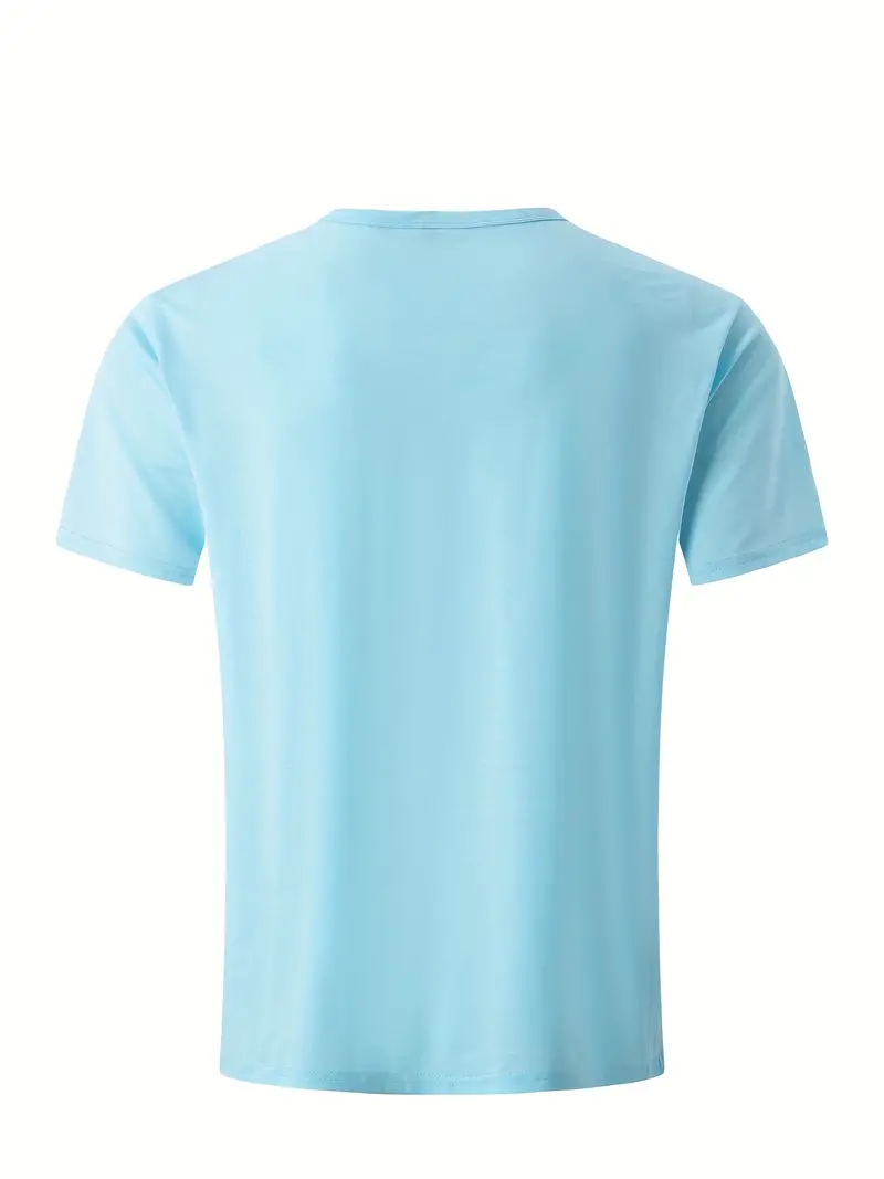 Ellis® | Solid, Casual V-Neck T-Shirt For Men - Image 7