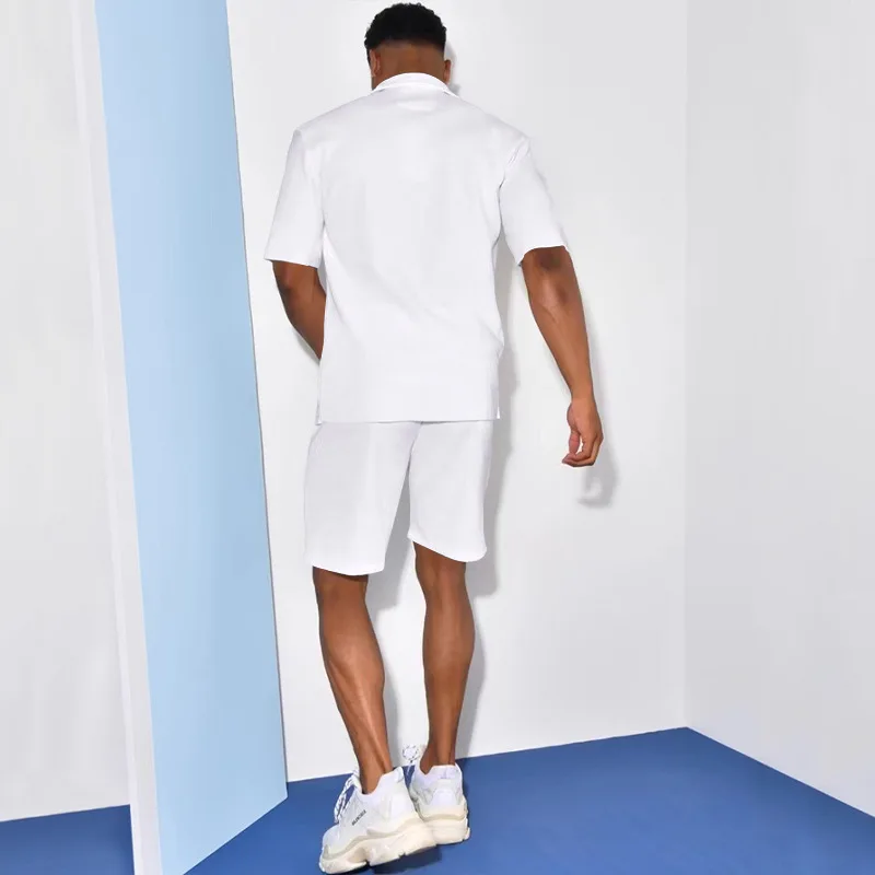 Elmer® | Men's Summer Clothing Casual Vest Shorts Sports Men's Sets Luxury Shirt For Men - Image 7