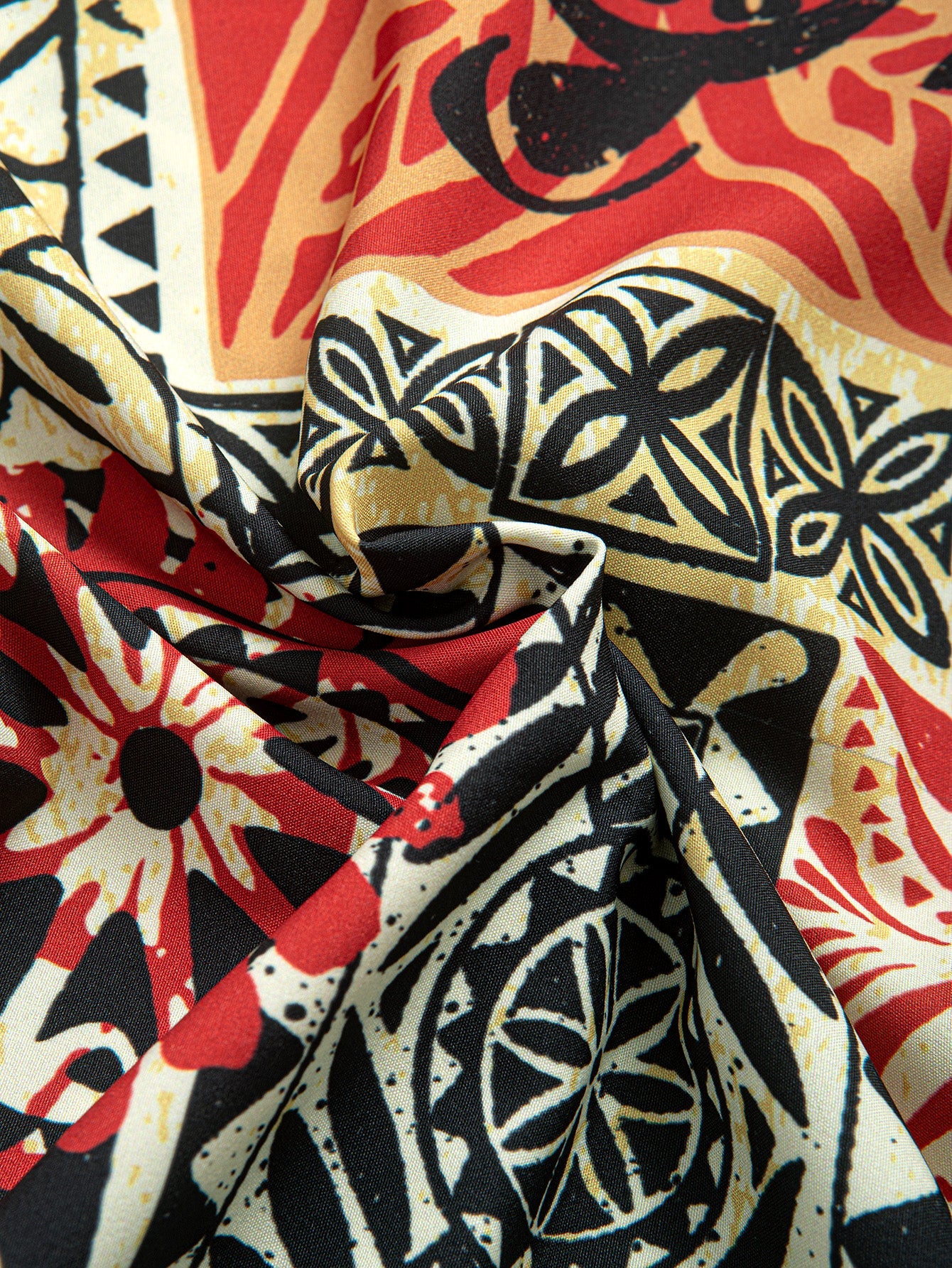 Elmer® | Palm Tree Turtle Ethnic Geometry Print Button Up Shirt - Image 5