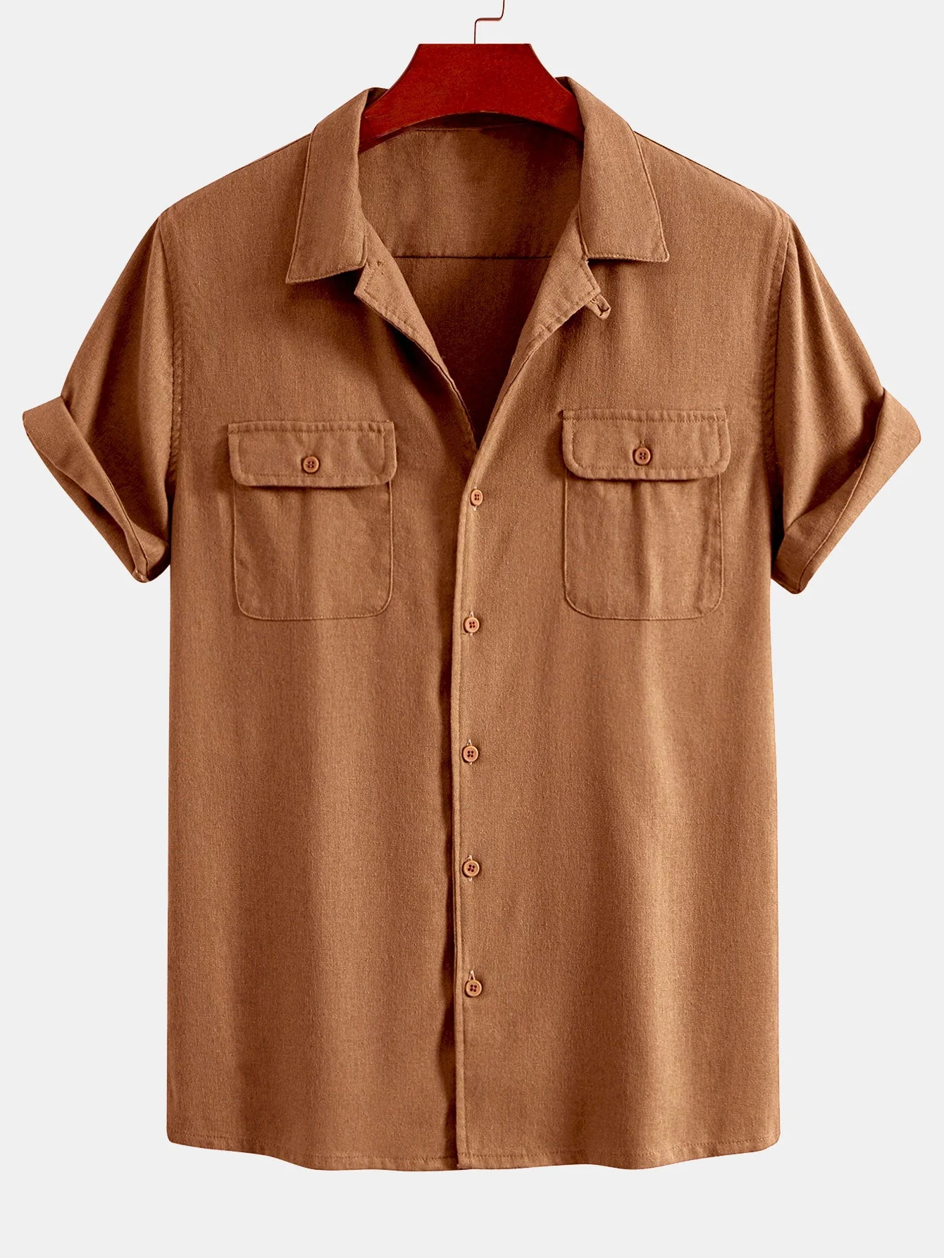 Eloy® | Linen Cuban Shirt With Pockets & Linen Drawstring Shorts - Image 11