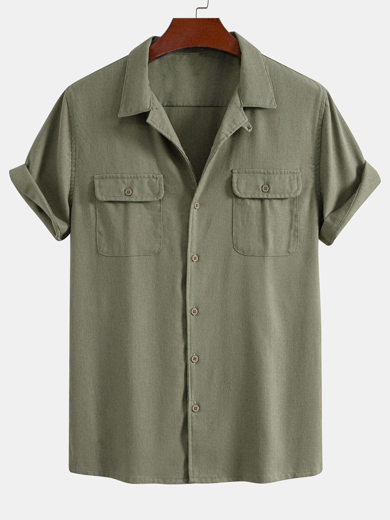 Eloy® | Linen Cuban Shirt With Pockets & Linen Drawstring Shorts - Image 9