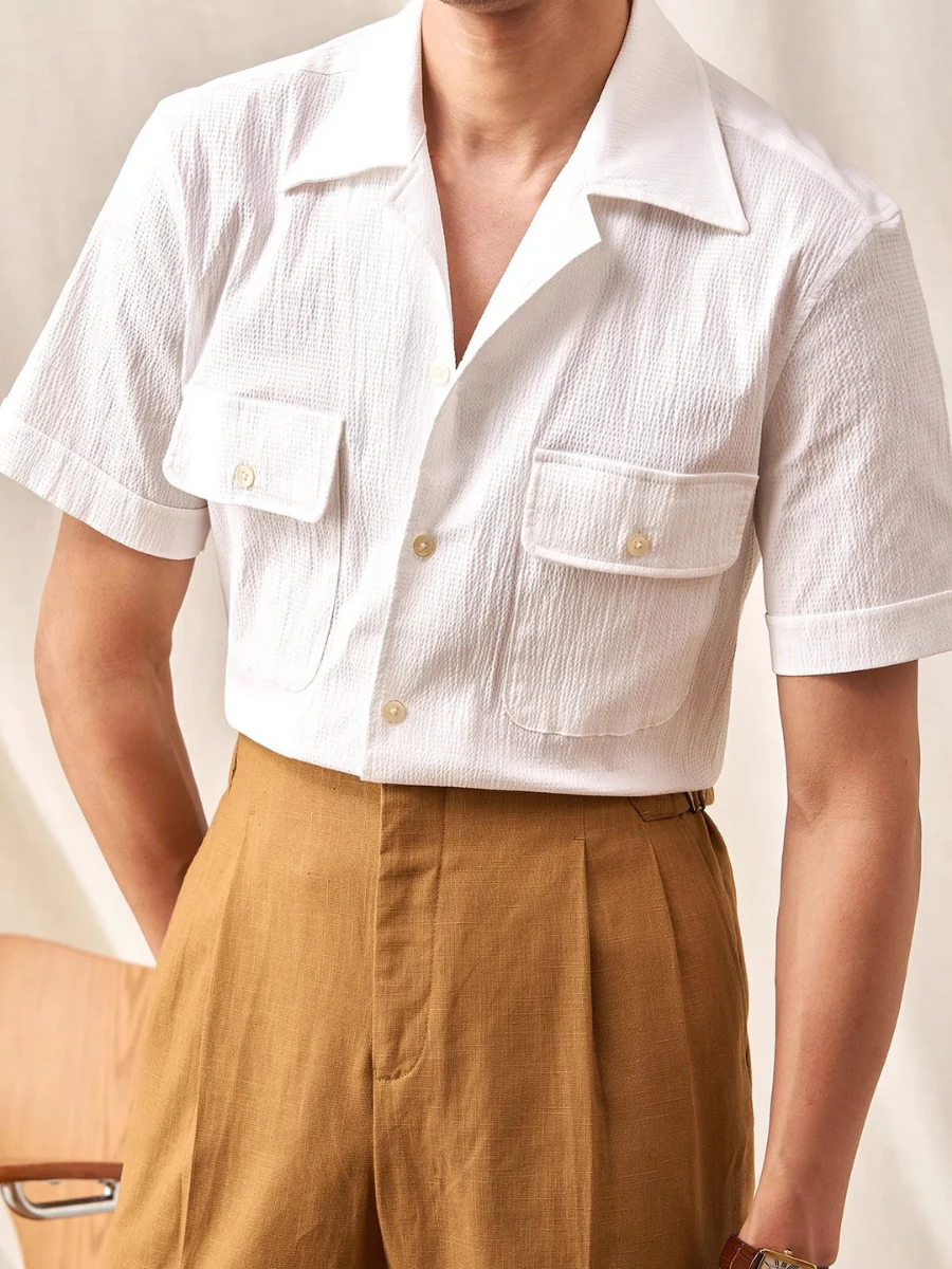 Elroy® | Seersucker Short Sleeve Shirt - Image 7