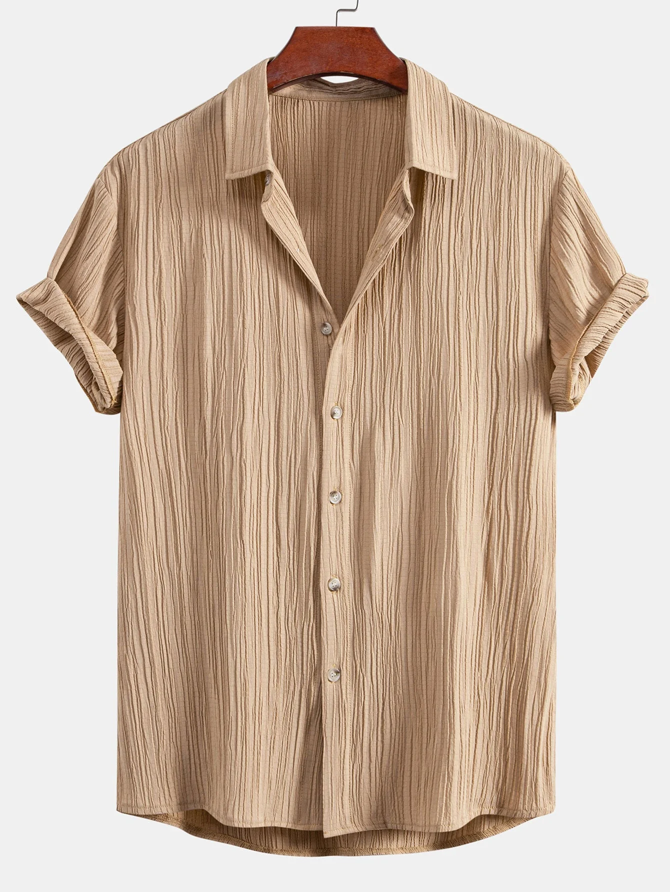 Elvis® | Crinkled Textured Button Up Shirt - Image 2
