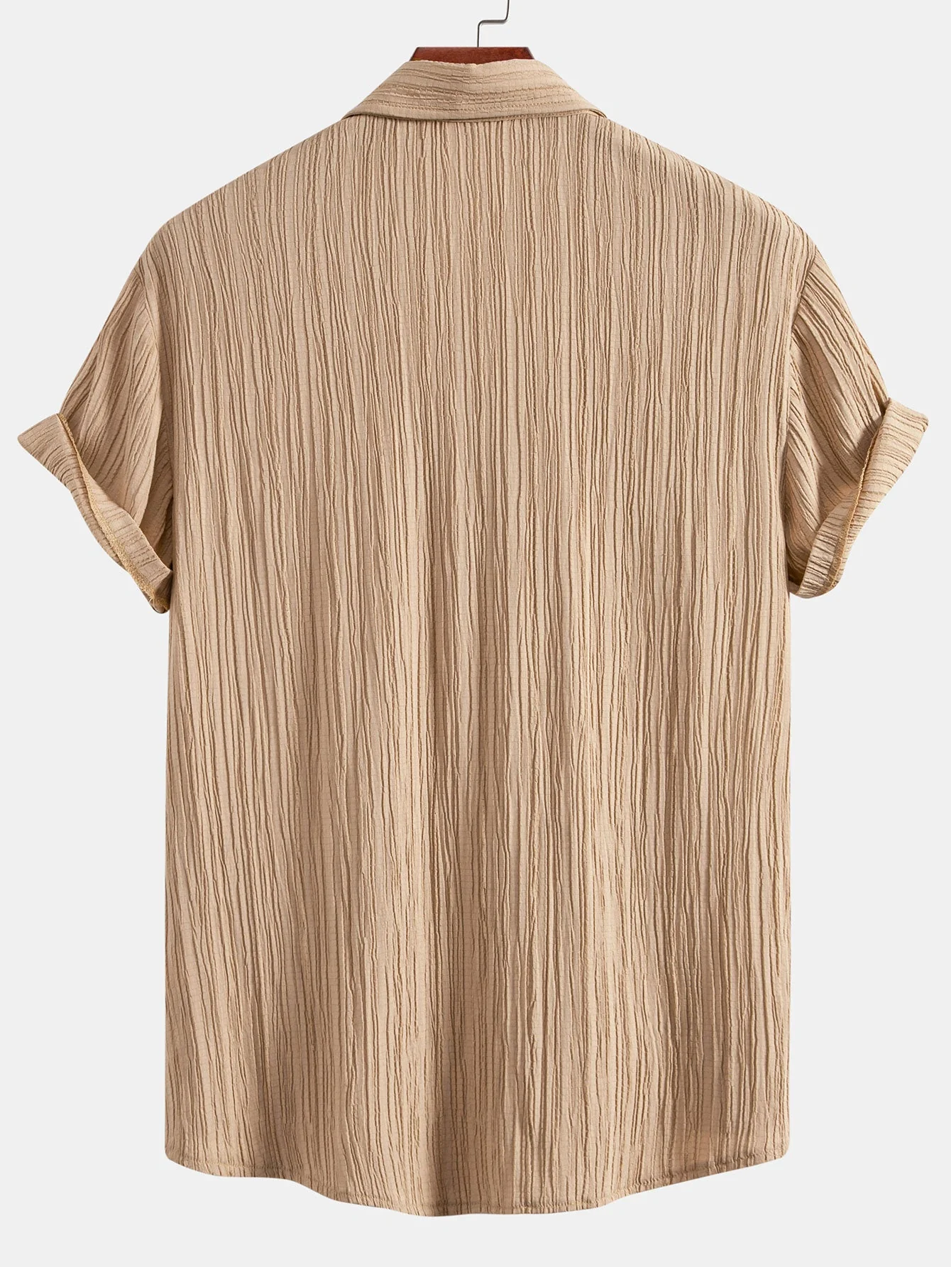 Elvis® | Crinkled Textured Button Up Shirt - Image 3