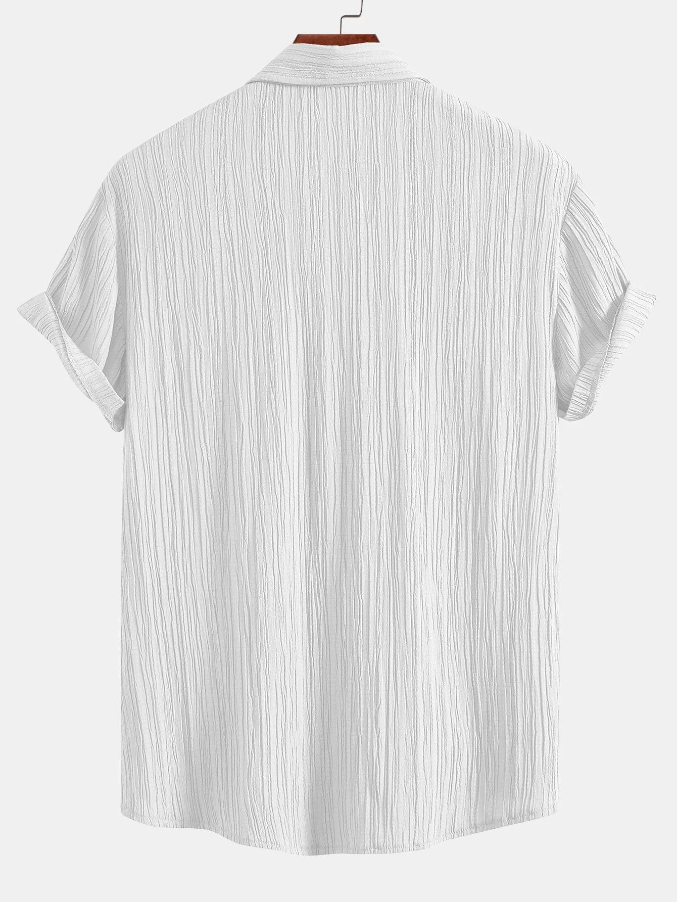 Elvis® | Crinkled Textured Button Up Shirt - Image 7