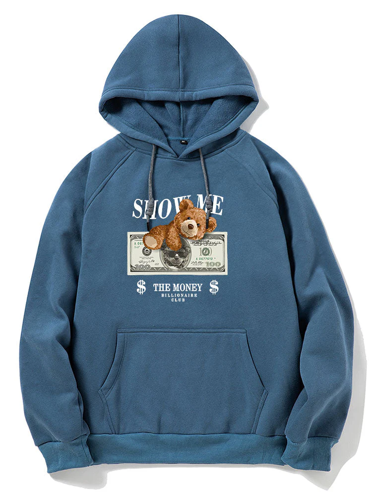 Elvis | Money Bear Print Hoodie - Image 15