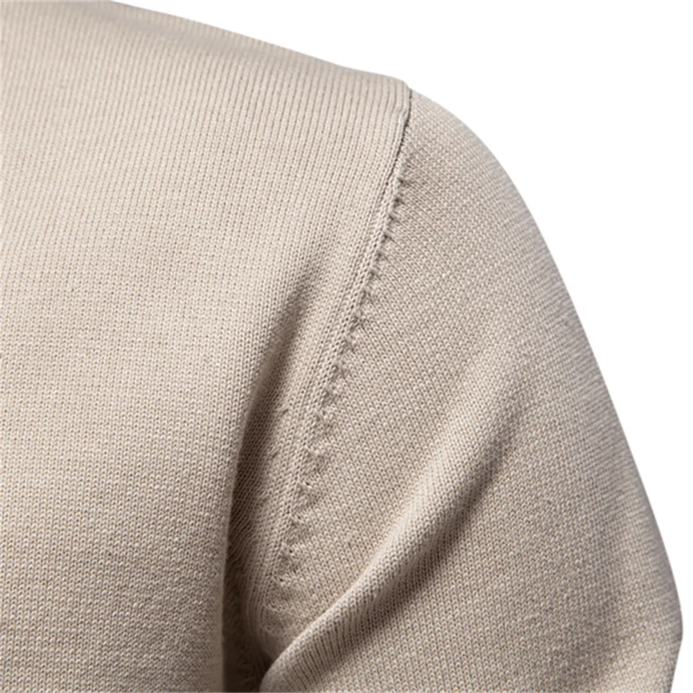 Emerenciano® | Solid Cotton V Neck Sweater - Image 3