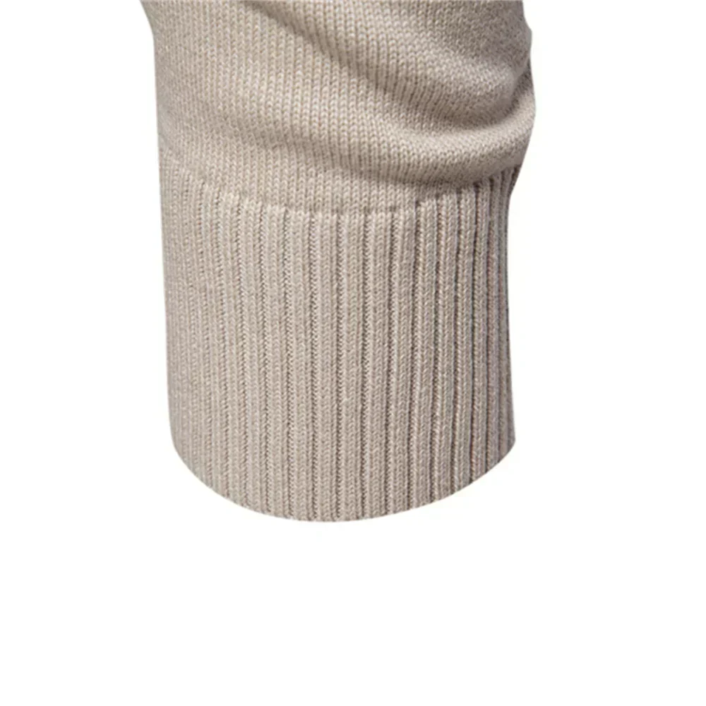 Emerenciano® | Solid Cotton V Neck Sweater - Image 5