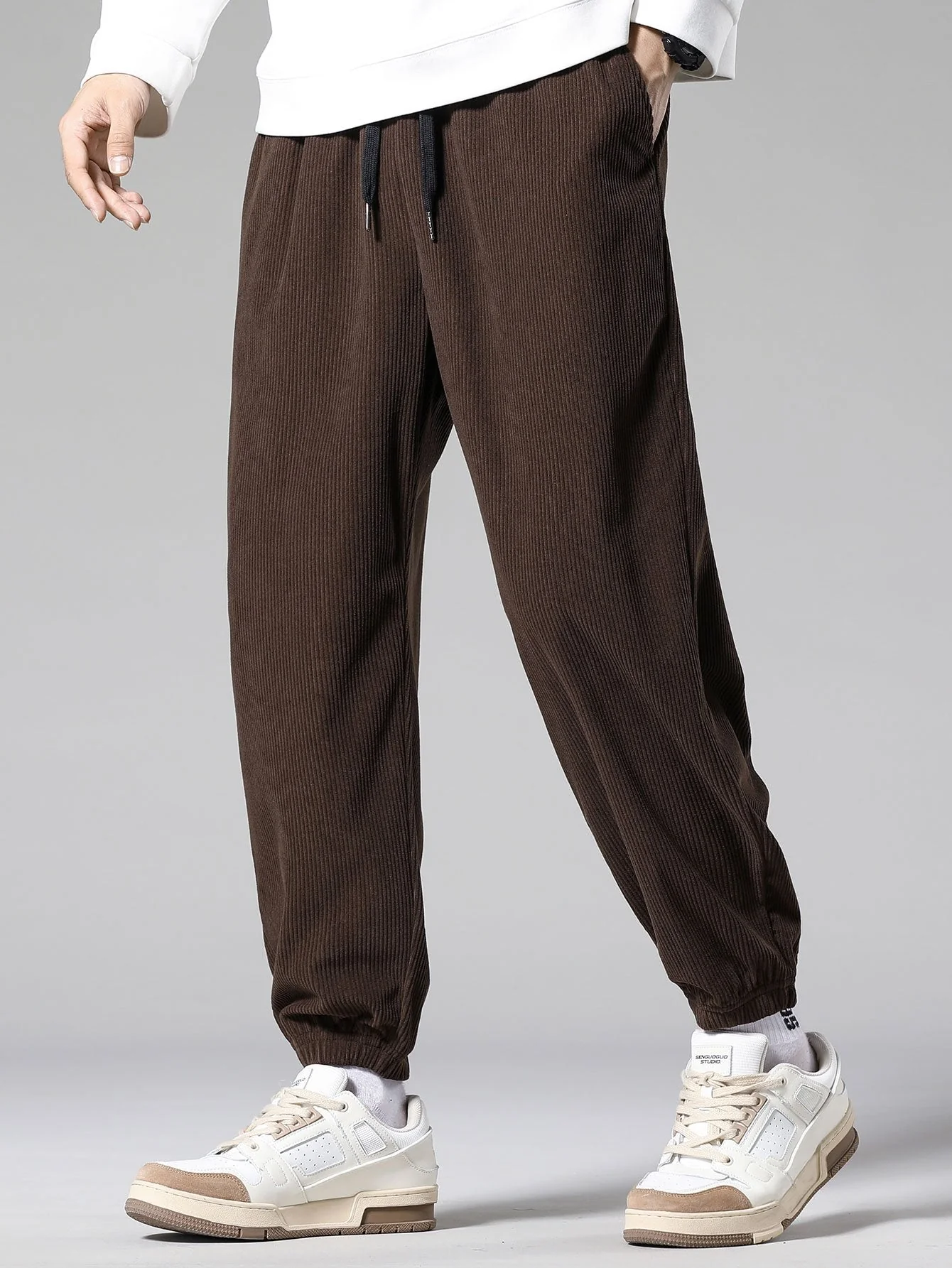 Emeterio® | Corduroy Drawstring Jogging Pants - Image 2