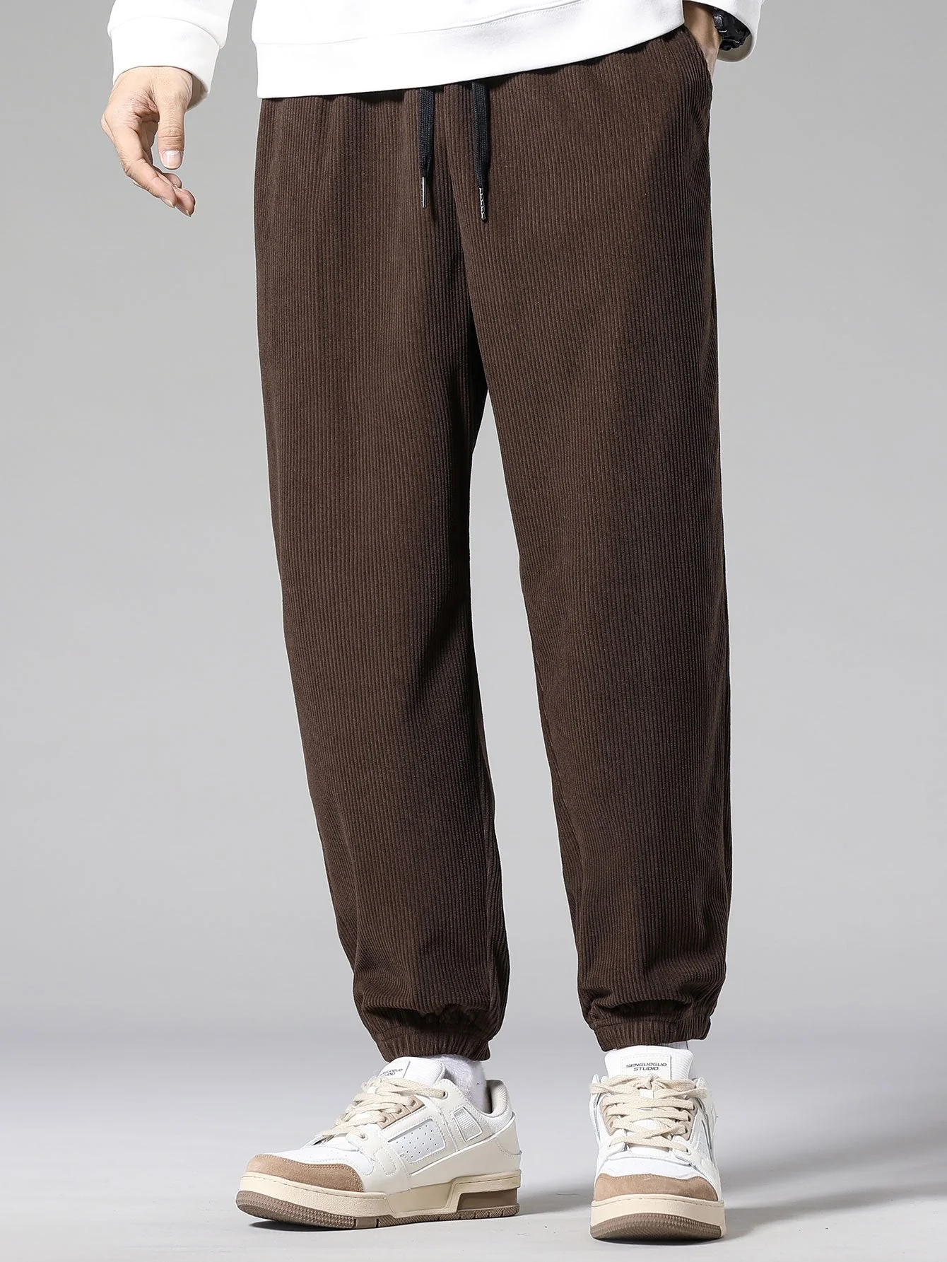 Emeterio® | Corduroy Drawstring Jogging Pants - Image 3
