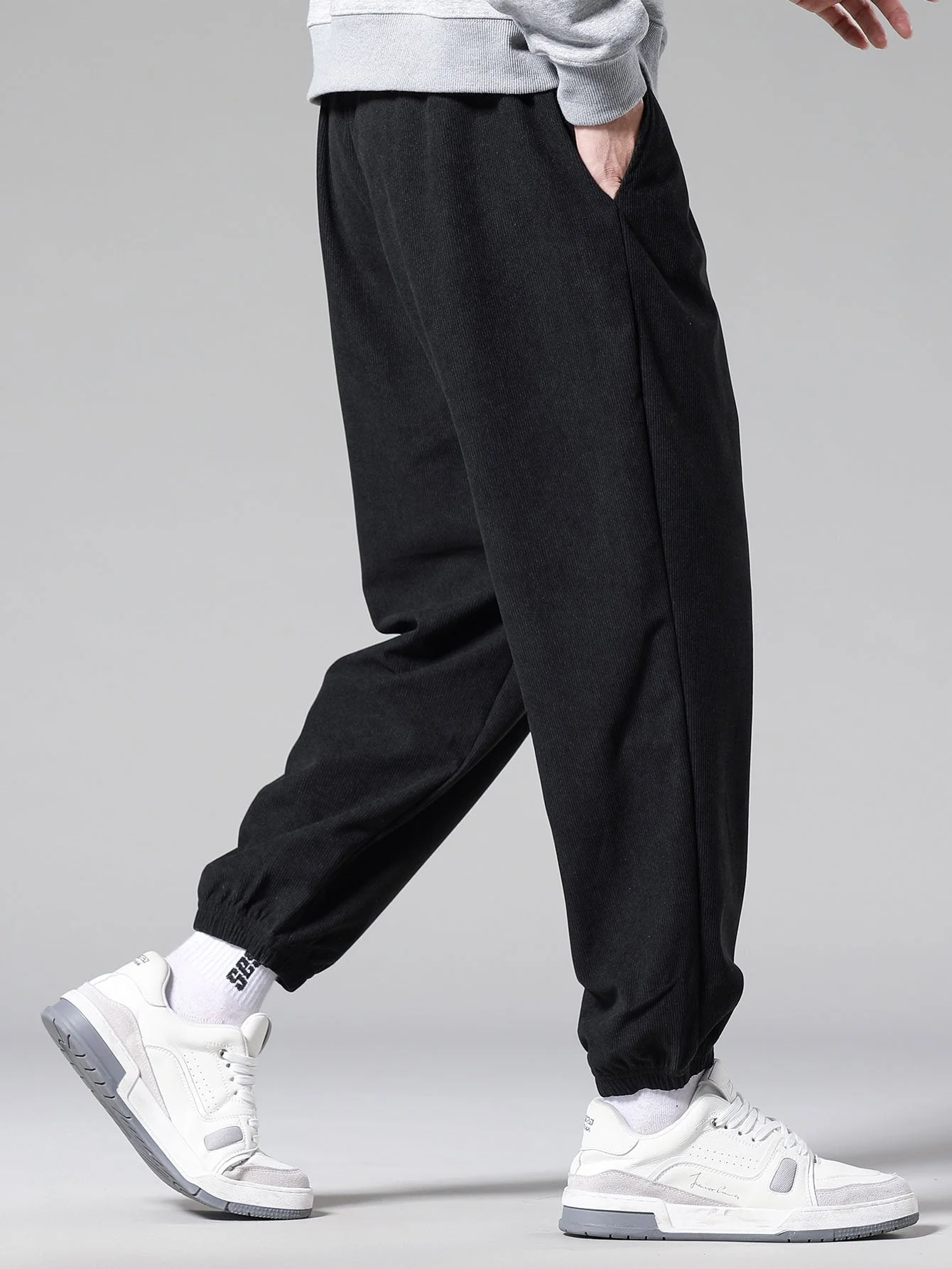 Emeterio® | Corduroy Drawstring Jogging Pants - Image 6