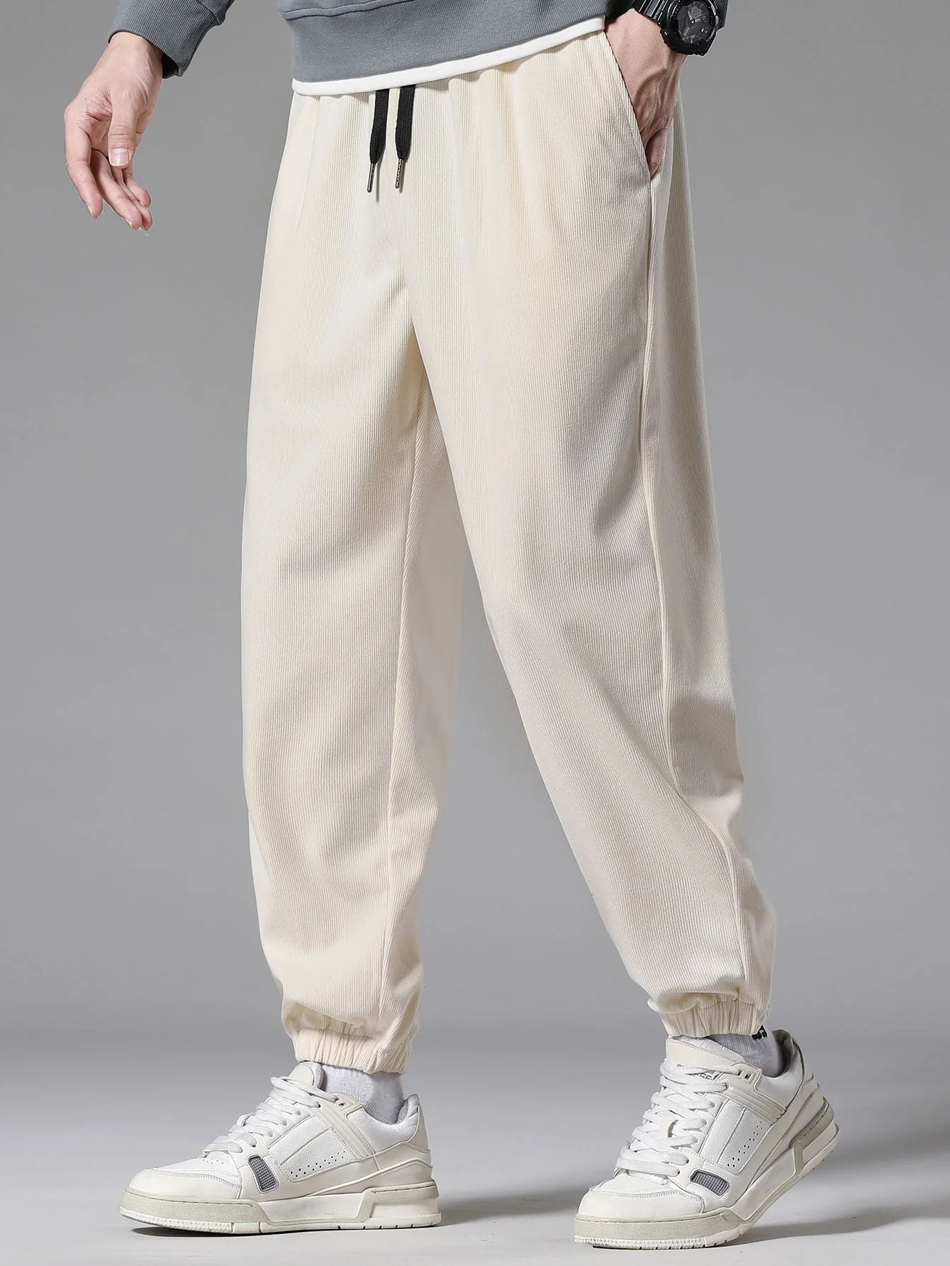 Emeterio® | Corduroy Drawstring Jogging Pants - Image 8