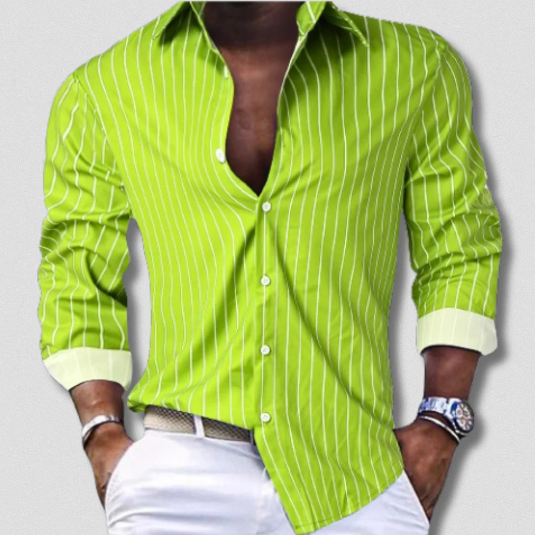 Emeterio® | Elegant Striped Shirt for Men - Image 3