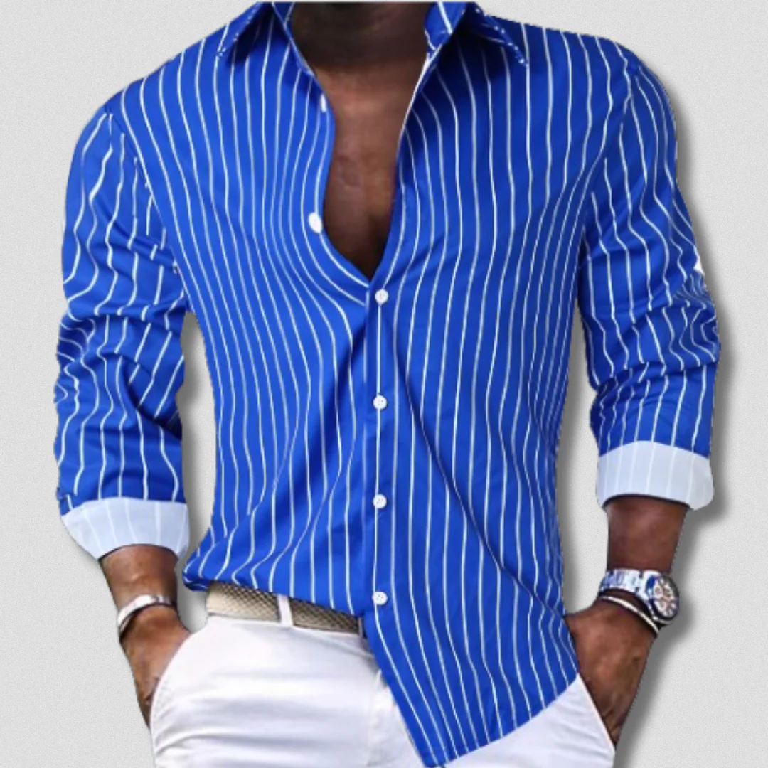 Emeterio® | Elegant Striped Shirt for Men - Image 6
