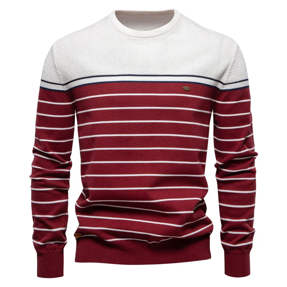 Emeterio® | Striped Cotton Sweater For Men - Image 7