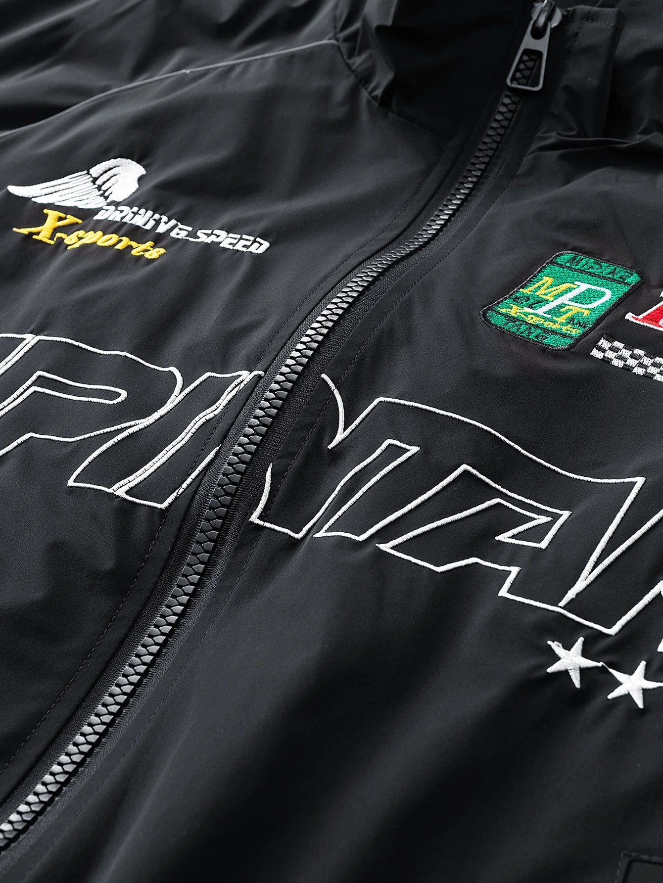 Emiliano® | Relax Fit Embroidered Racing Jacket - Image 13
