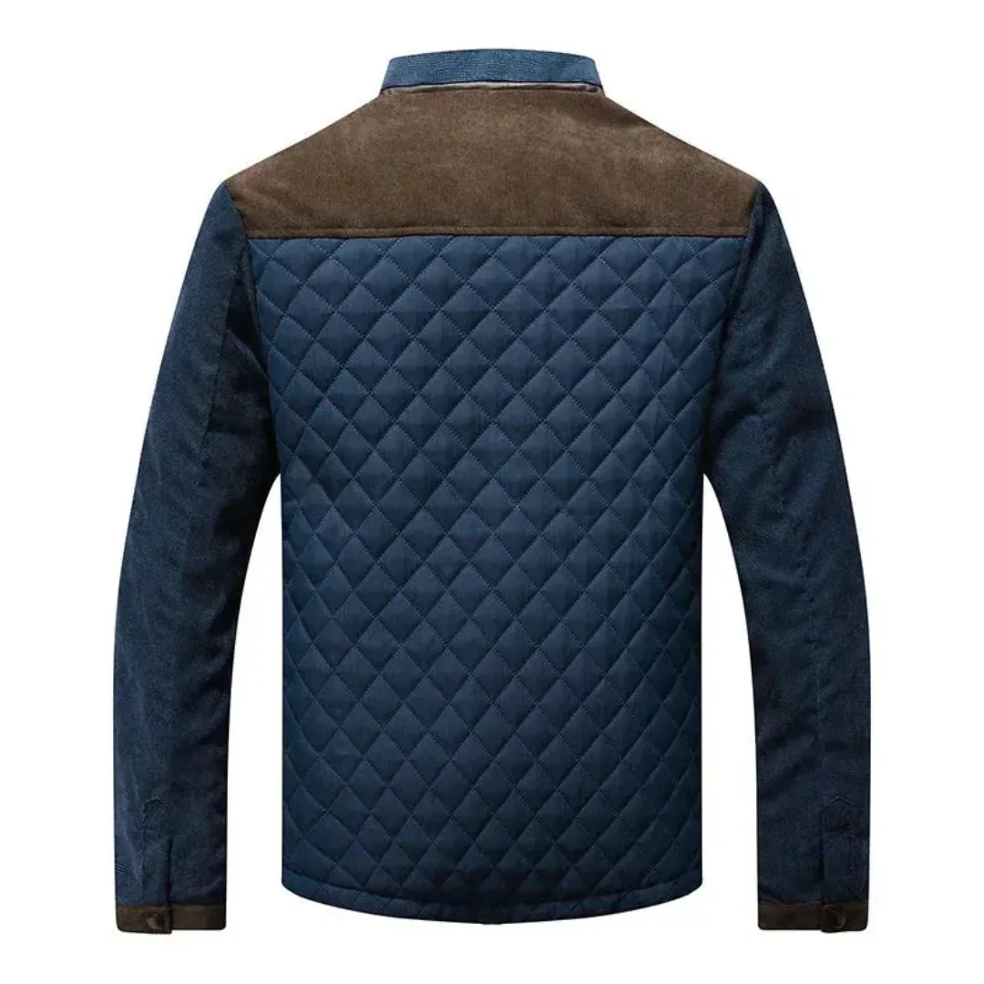 Emiliano | Hudson Quilted Contrast Collar Jacket - Image 2