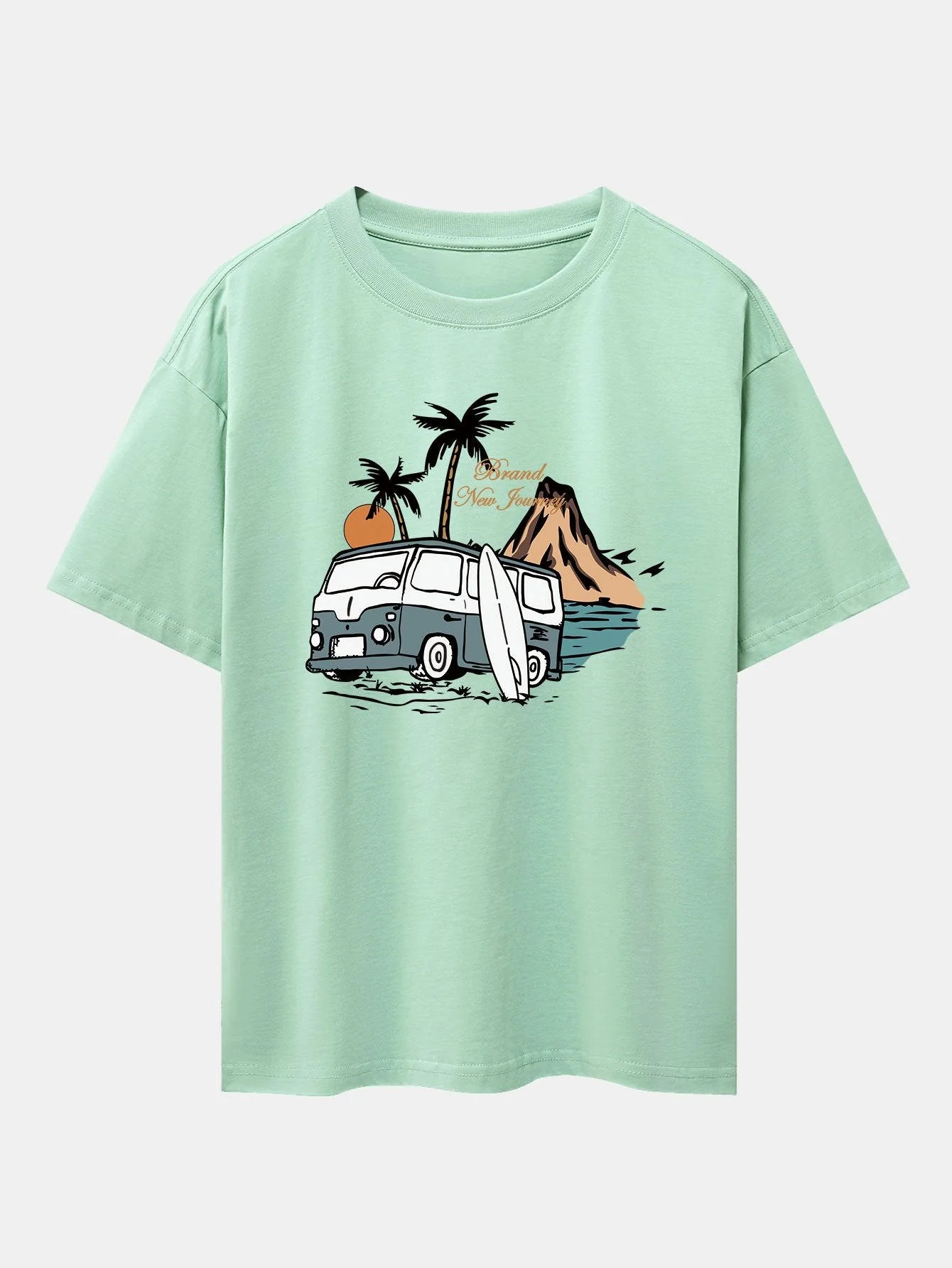 Emilio® | Car Island Print Drop Shoulder Oversize T-Shirt - Image 10