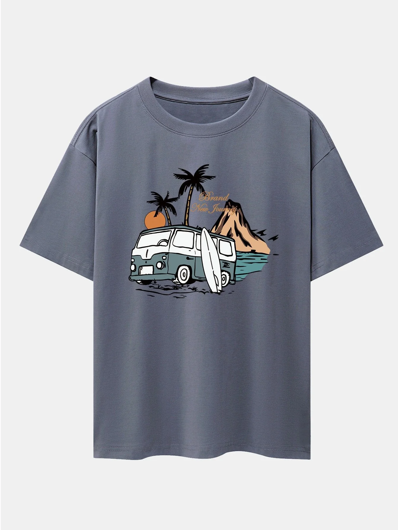 Emilio® | Car Island Print Drop Shoulder Oversize T-Shirt - Image 11