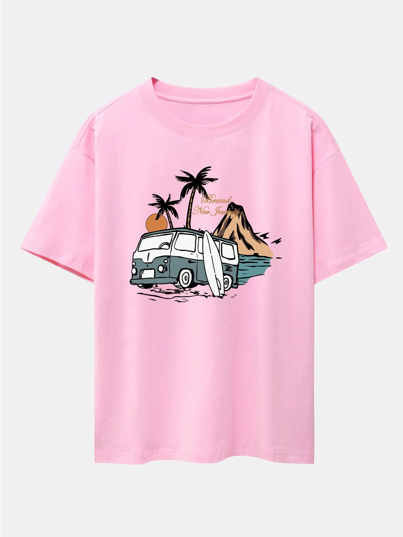 Emilio® | Car Island Print Drop Shoulder Oversize T-Shirt - Image 2