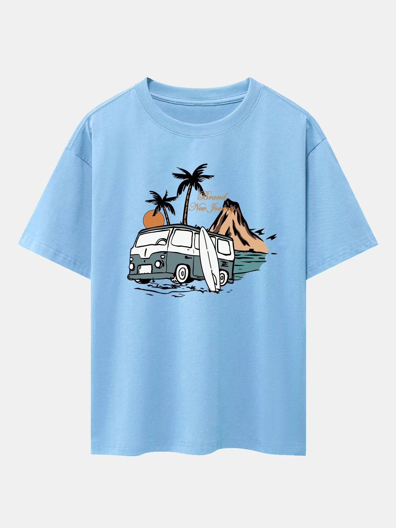 Emilio® | Car Island Print Drop Shoulder Oversize T-Shirt - Image 3
