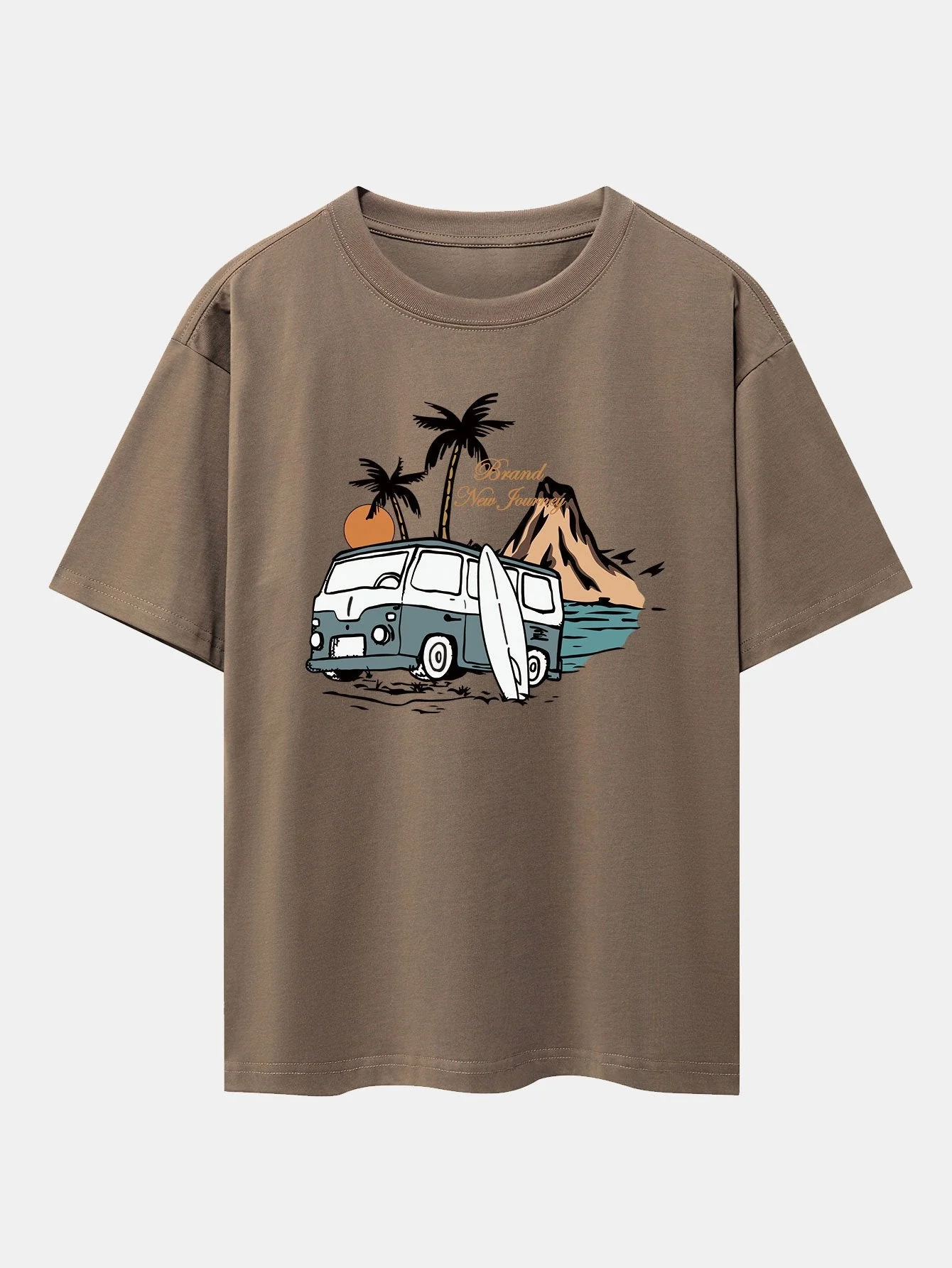 Emilio® | Car Island Print Drop Shoulder Oversize T-Shirt - Image 5