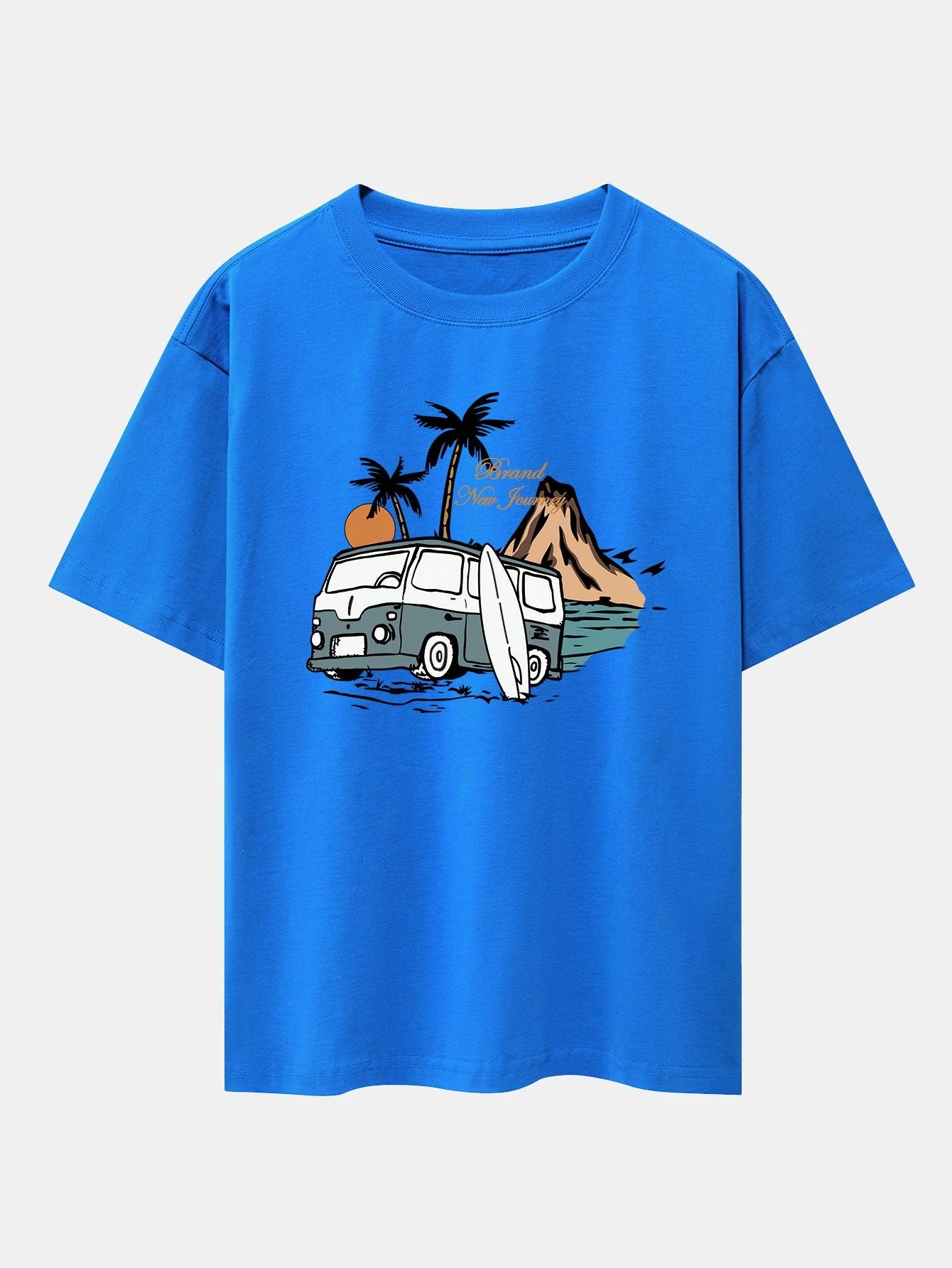 Emilio® | Car Island Print Drop Shoulder Oversize T-Shirt - Image 6