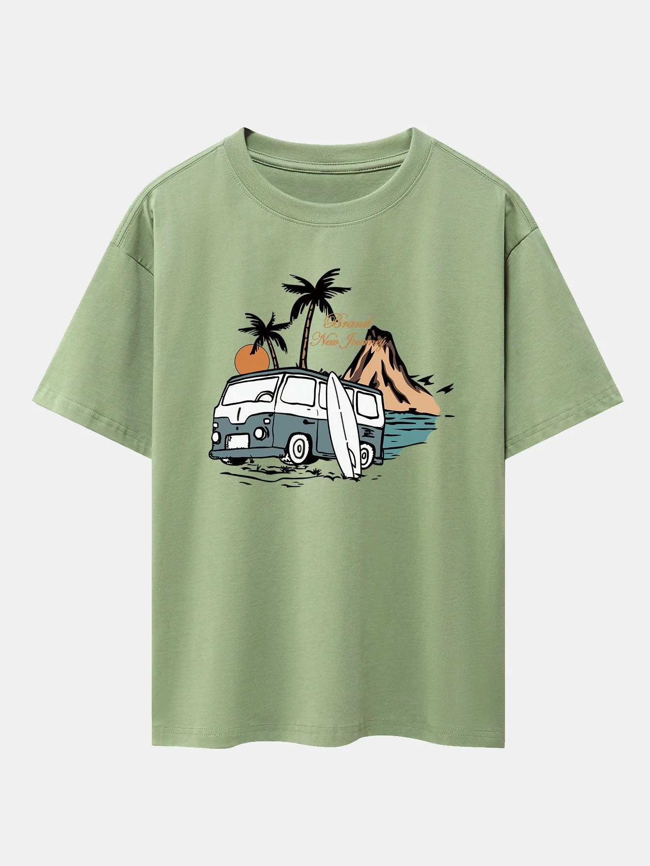 Emilio® | Car Island Print Drop Shoulder Oversize T-Shirt - Image 7