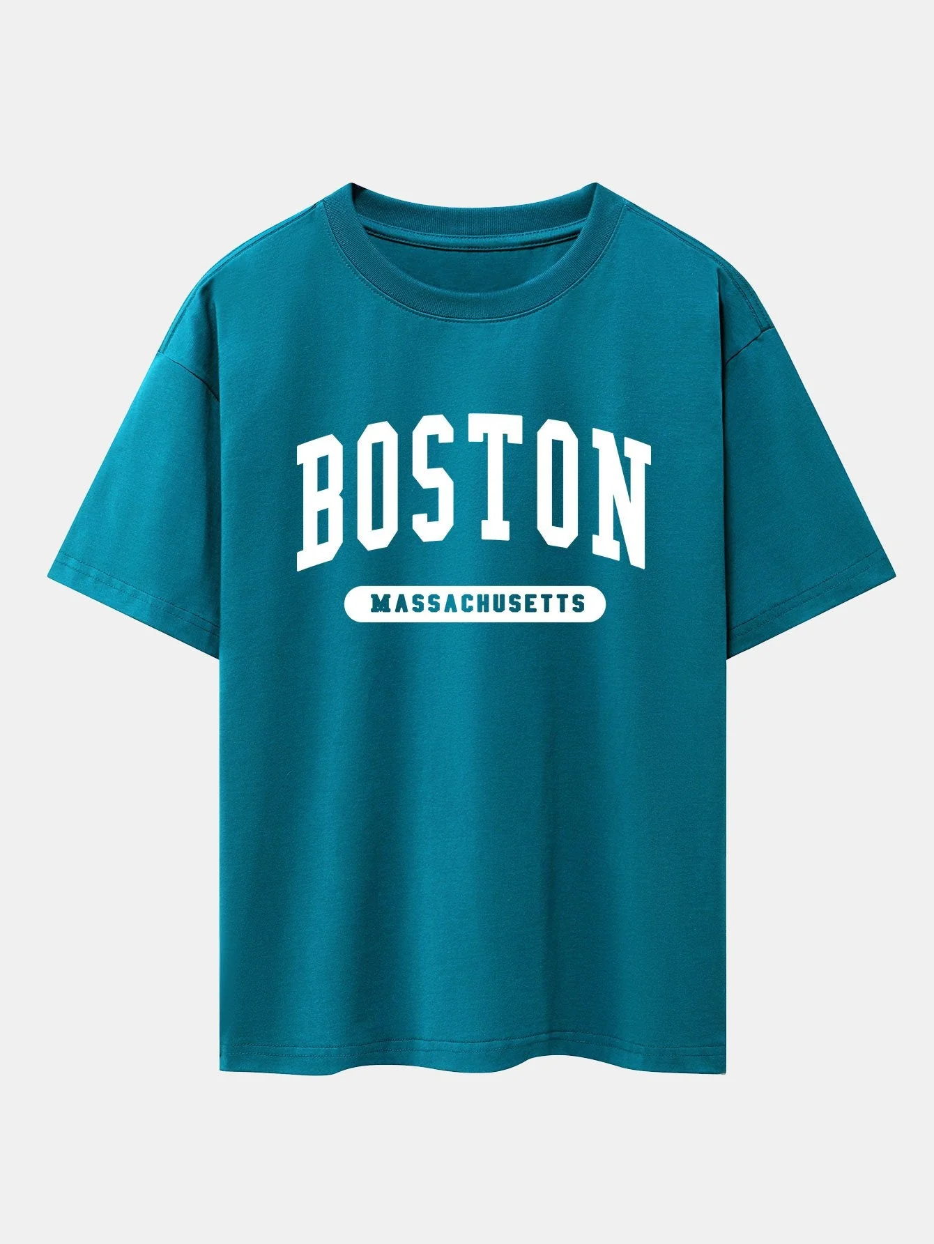 Emilio® | Slogan Print Drop Shoulder Oversize T-Shirt - Image 13