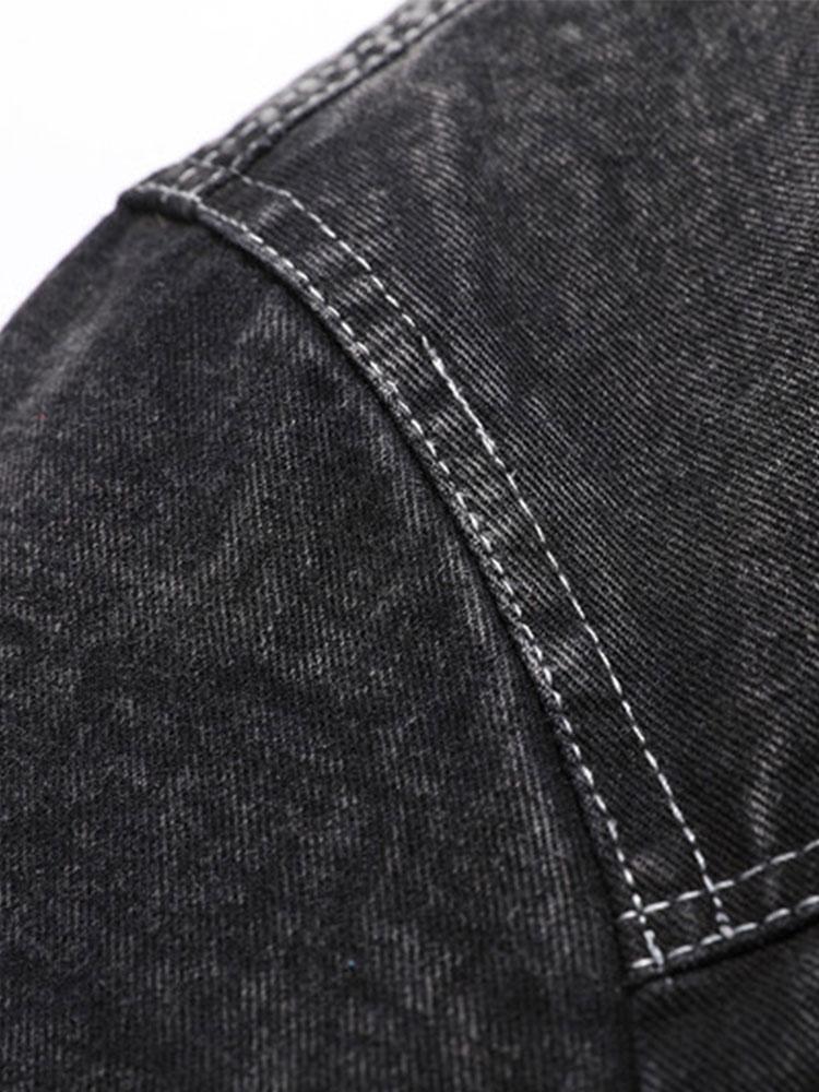 Emmett | Teddy Lined Washed Denim Jacket - Image 2