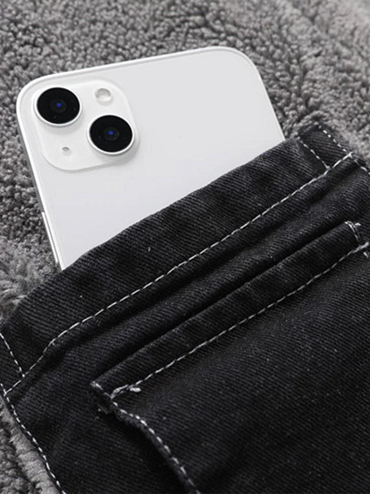 Emmett | Teddy Lined Washed Denim Jacket - Image 3