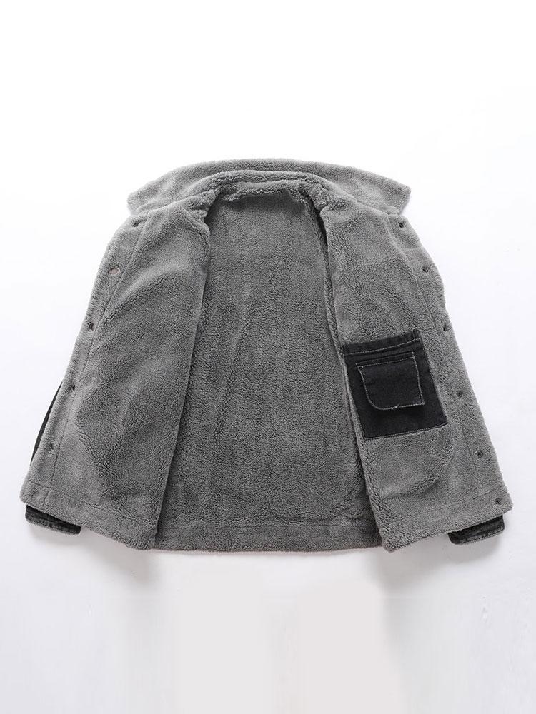 Emmett | Teddy Lined Washed Denim Jacket - Image 7
