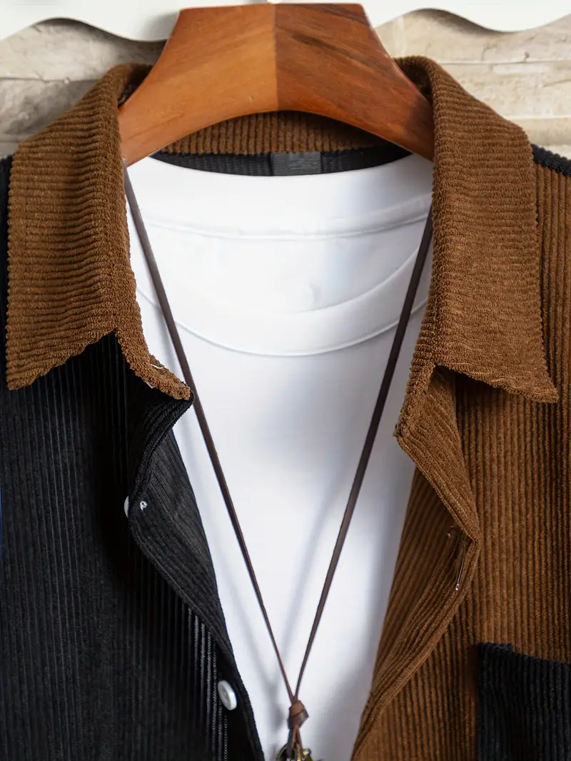 Enrique® | Color Block Retro Shirt For Men - Image 2