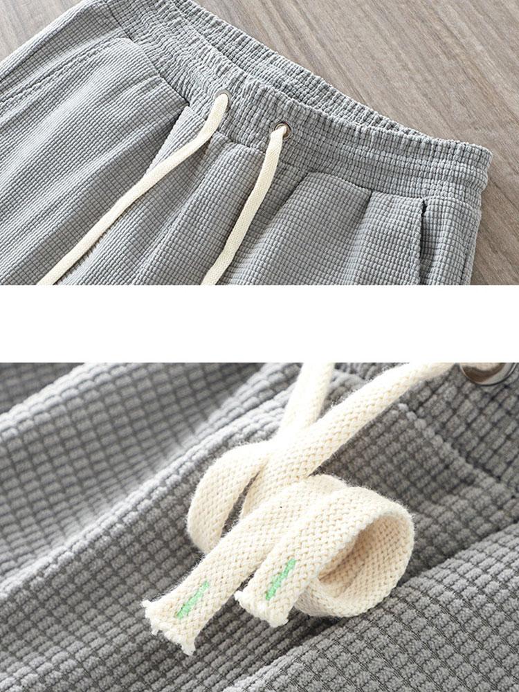 Enrique® | Drawstring Crosscut Corduroy Shorts - Image 6