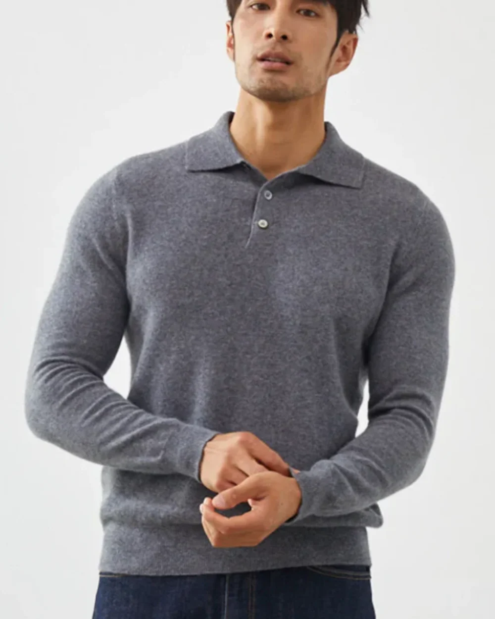 Enzo | Ponza Cashmere Polo Sweater - Image 16