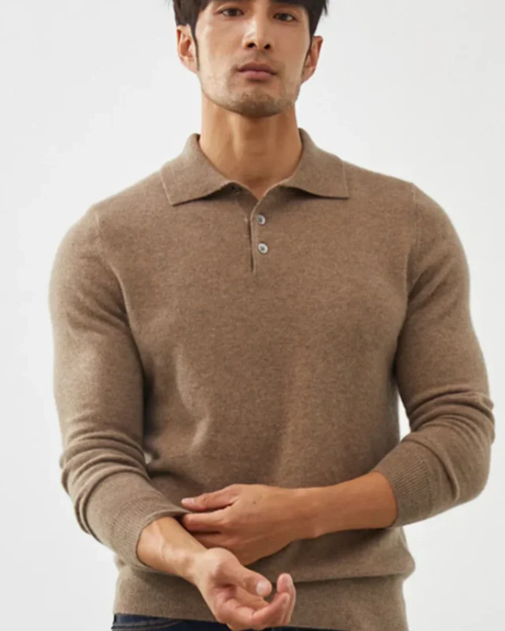 Enzo | Ponza Cashmere Polo Sweater - Image 2