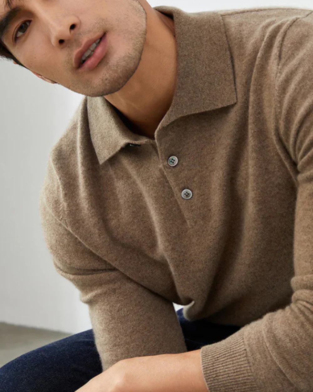 Enzo | Ponza Cashmere Polo Sweater - Image 4