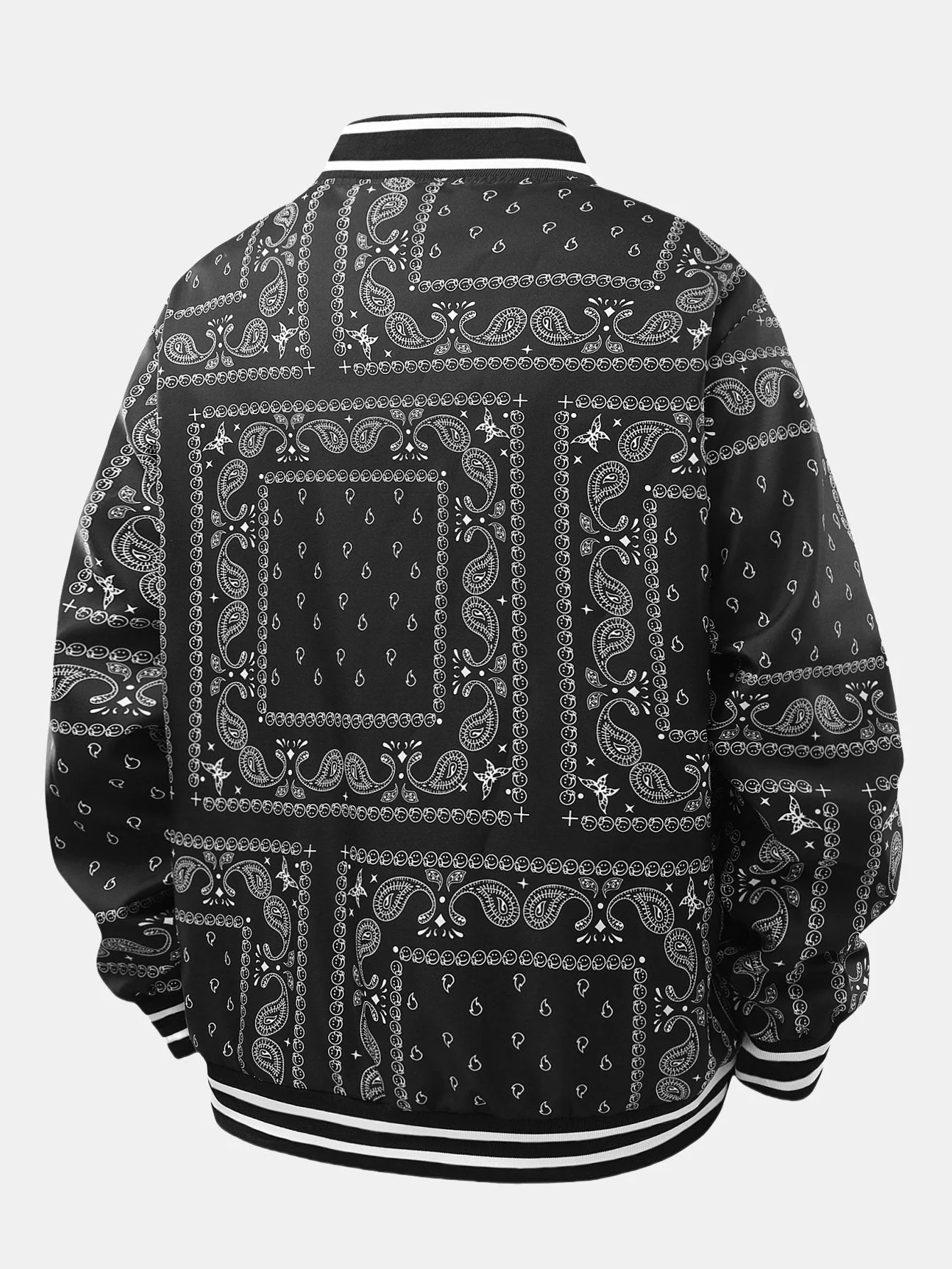 Eolo® | Paisley Print Baseball Jacket - Image 4