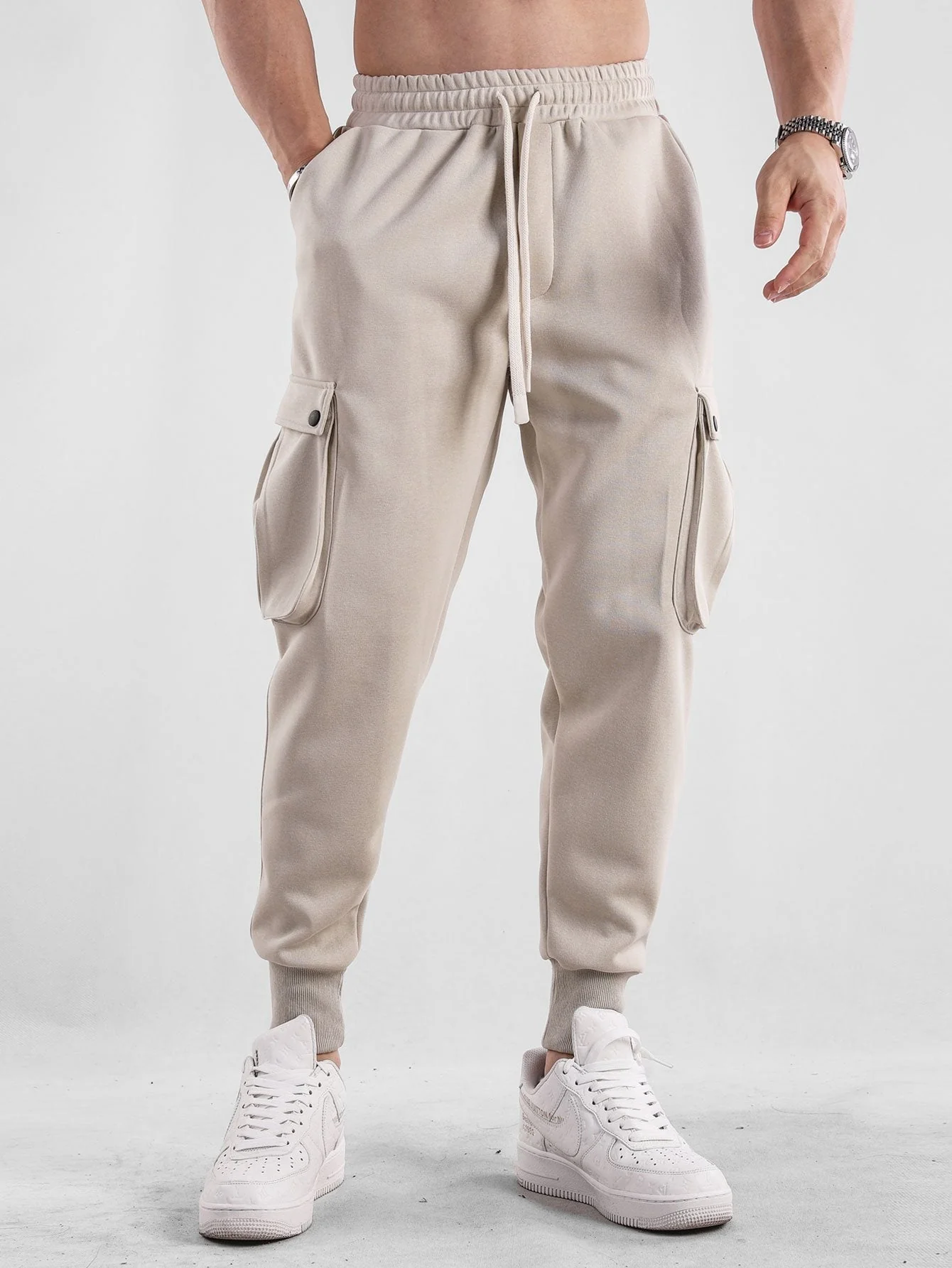 Erasmo® | Drawstring Cargo Jogger Pants