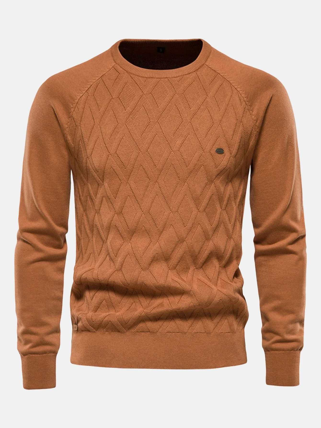 Erasmo® | Geometry Jacquard Crewneck Sweater - Image 6