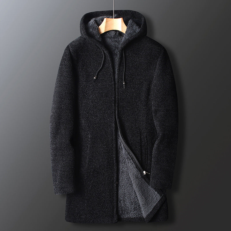 Erasmus® | Classic Men'S Coat With Hood Made Of Fleece - Image 5