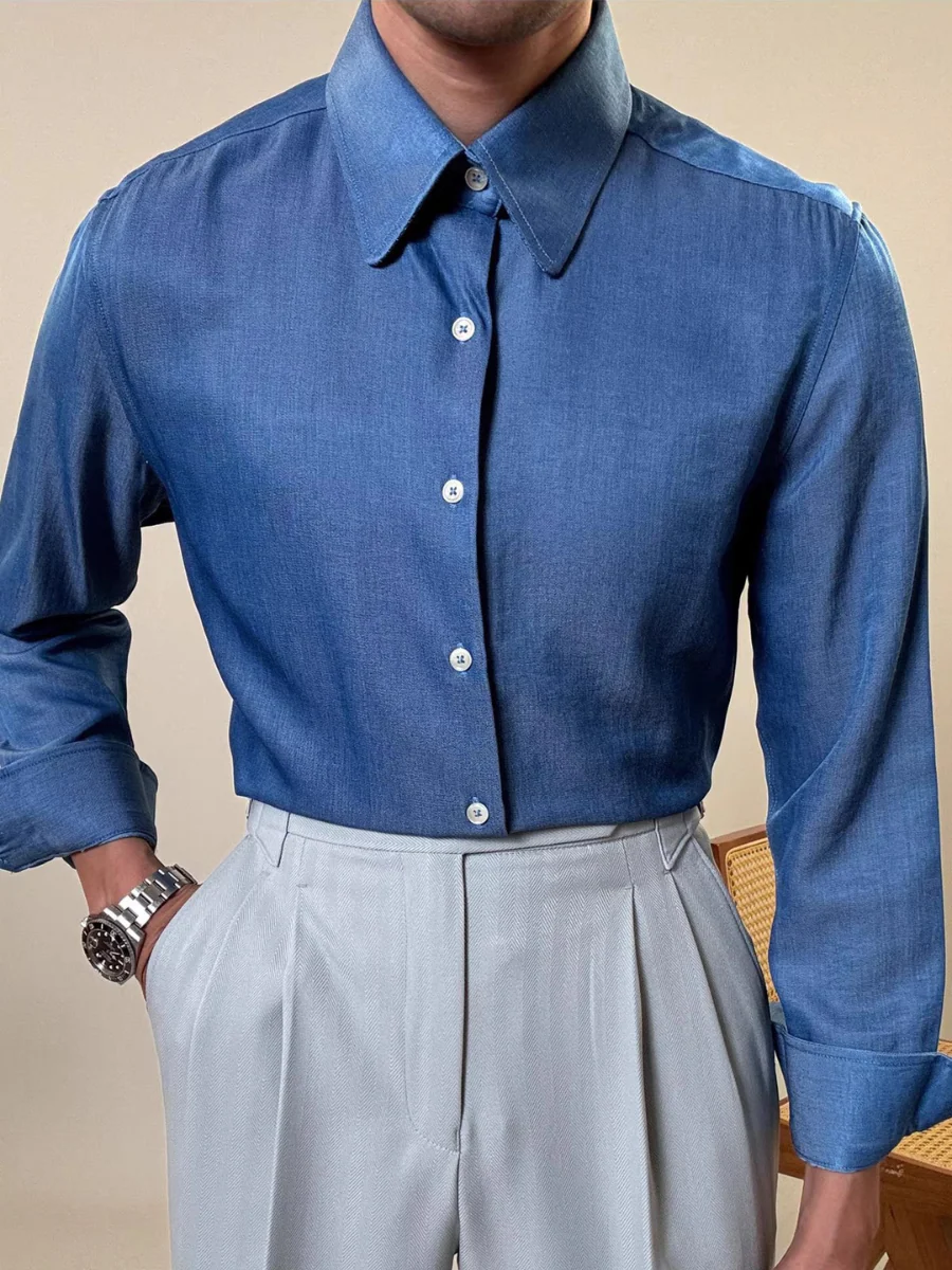 Erasmus® | Men'S Shirt With Round Collar - Image 3