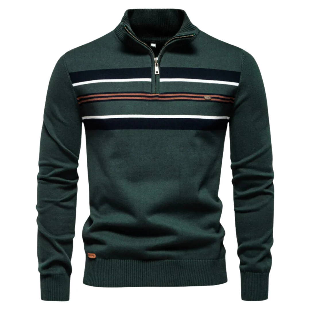 Erasto® | Striped Sweater - Image 2
