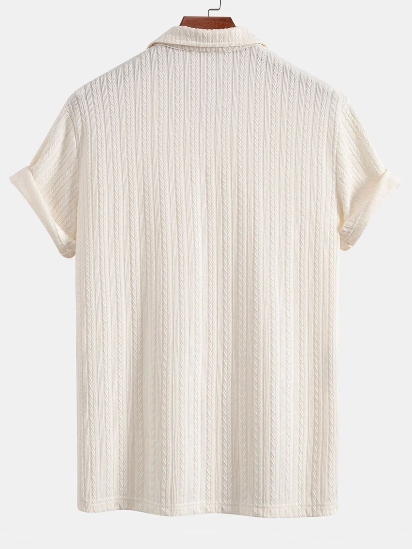 Eric® | Wheat Ear Jacquard Polo Shirt - Image 4